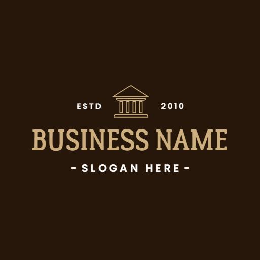 Elegant Brown Logo Representing Professional Business Identity Logo Template