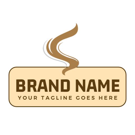 Elegant Brown Smoke Design for Modern Brand Logo Template