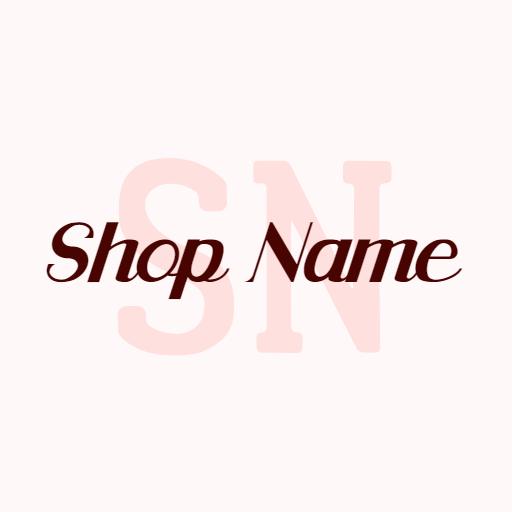 Elegant Burgundy Wordmark Design for Your Shop Name Logo Template