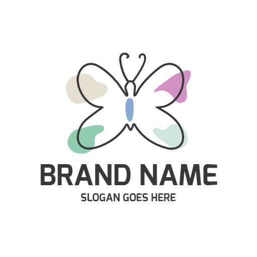 Elegant Butterfly Design Showcasing Nature and Beauty Logo Template