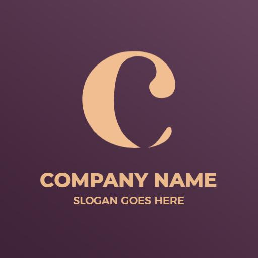 Elegant C Letter Design with Sophisticated Branding Logo Template