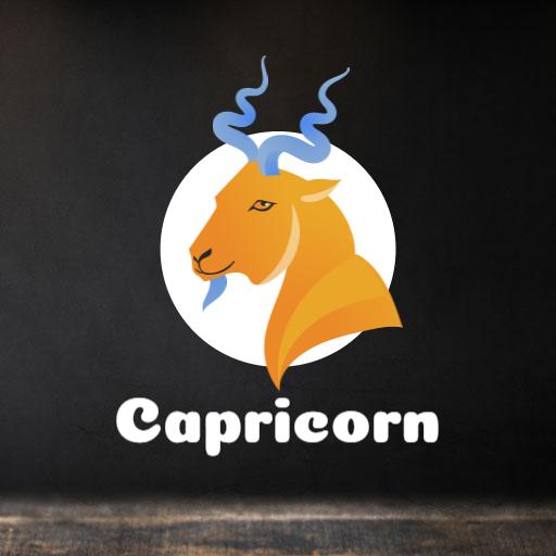 Elegant Capricorn Design Representing Zodiac Sign Logo Template