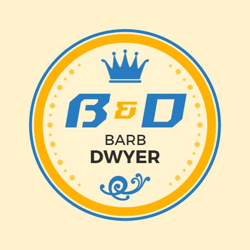 Elegant Circle Monogram Design Featuring Crown Elements Logo Template