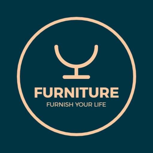 Elegant Circular Design Emphasizing Modern Furniture Logo Template