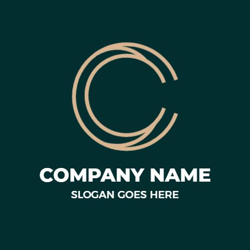 Elegant Circular Design with C Letter for Brand Identity Logo Template