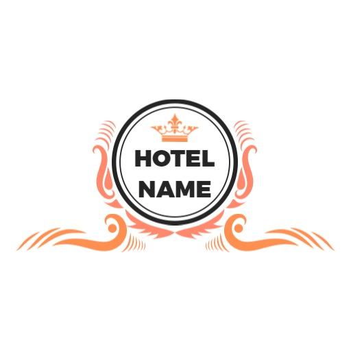 Elegant Circular Design with Royal Touch for Hotel Logo Template
