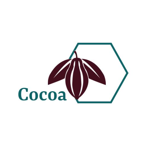 Elegant Cocoa Pod Design Illustrating Sustainable Cocoa Logo Template