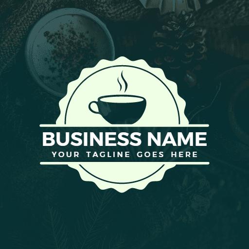 Elegant Coffee Cup Design for Cozy Cafe Logo Template