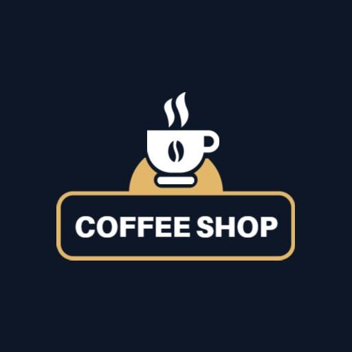 Elegant Coffee Cup Design for Cozy Coffee Shop Logo Template