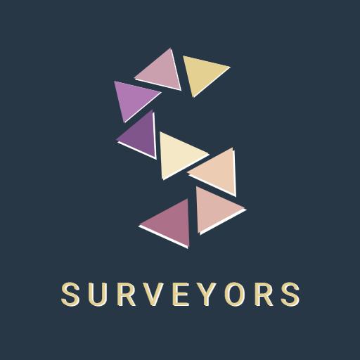 Elegant Colorful Triangle Design for Professional Surveyors Logo Template