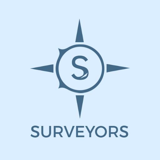 Elegant Compass Design Featuring Surveyors Services Logo Template