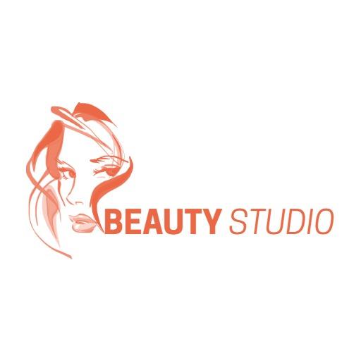 Elegant Coral Color Palette for Stylish Beauty Studio Logo Template