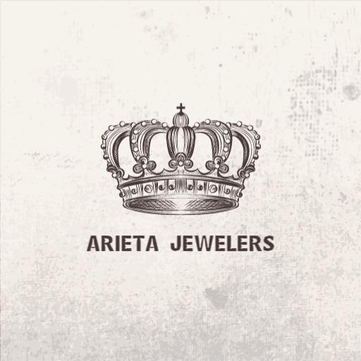 Elegant Crown Design for Luxury Jewelry Sketch Logo Template