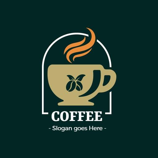 Elegant Cup of Coffee with Aromatic Steam Logo Template