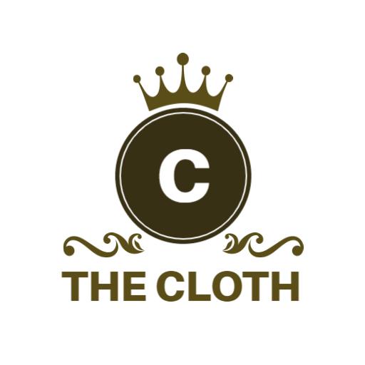 Elegant Dark Brown Clothing Brand with Royal Design Logo Template