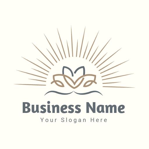 Elegant Design Featuring Sun Rays for Business Success Logo Template