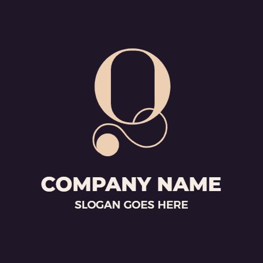 Elegant Design Showcasing a Q Letter for Branding Logo Template