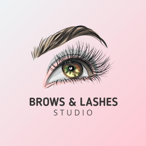 Elegant Eye Design Emphasizing Eyelash Beauty Logo Template