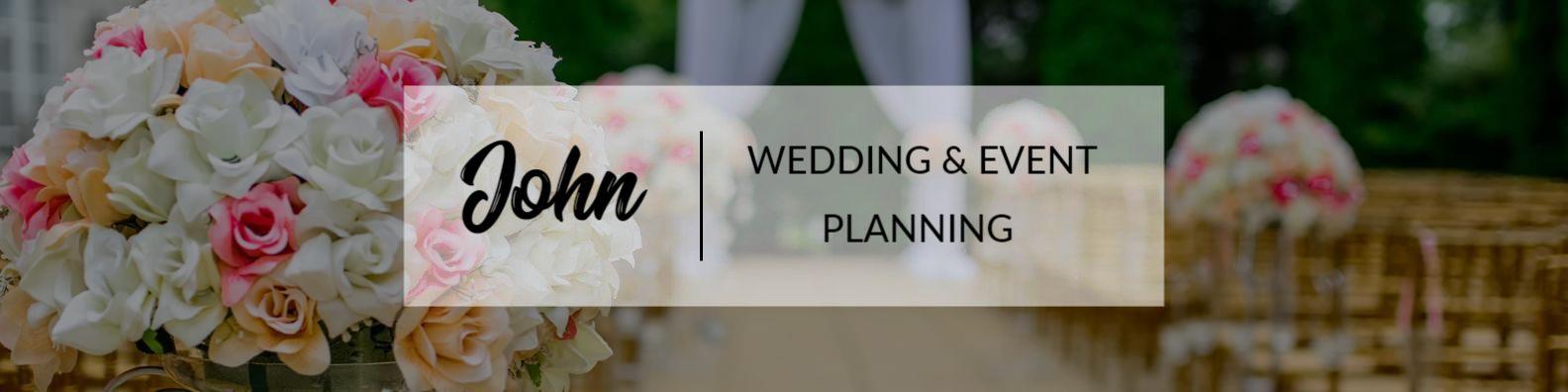 Elegant Floral Arrangements for Romantic Wedding Banner Template