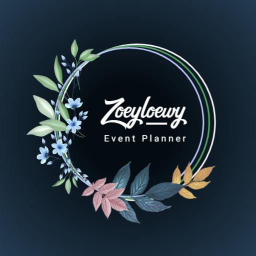 Elegant Floral Design for Professional Event Planner Logo Template