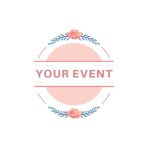 Elegant Floral Design for Your Special Event Logo Template