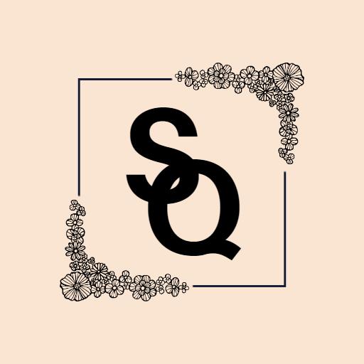Elegant Floral Design Frame for a Wedding Celebration Logo Template