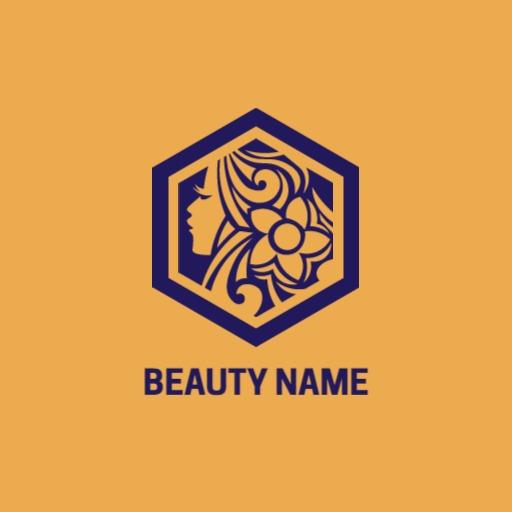 Elegant Floral Design Highlighting Beauty Services Logo Template