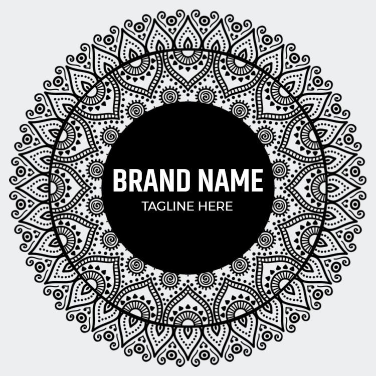 Elegant Floral Mandala Pink Makeup Artist Business Card Template