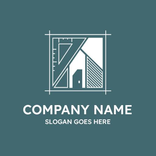 Elegant Geometric Design Reflecting Architecture Profession Logo Template