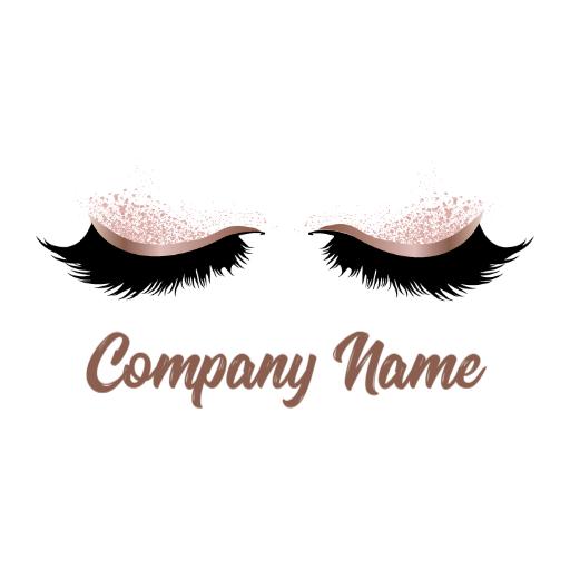 Elegant Glamorous Eyelash Design Perfect for Beauty Logo Template
