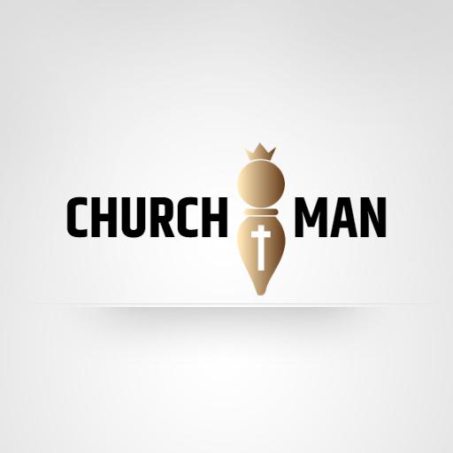 Elegant Gold and Black Churchman Iconic Representation Logo Template