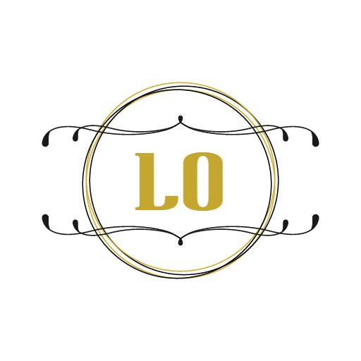 Elegant Gold and Black Decorative Monogram Design Logo Template