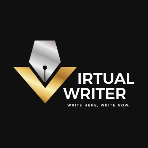 Elegant Gold and Black Royal Writer Logo Template
