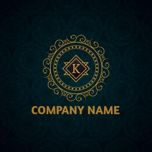 Elegant Gold and Dark Green Vintage Luxury Logo Template