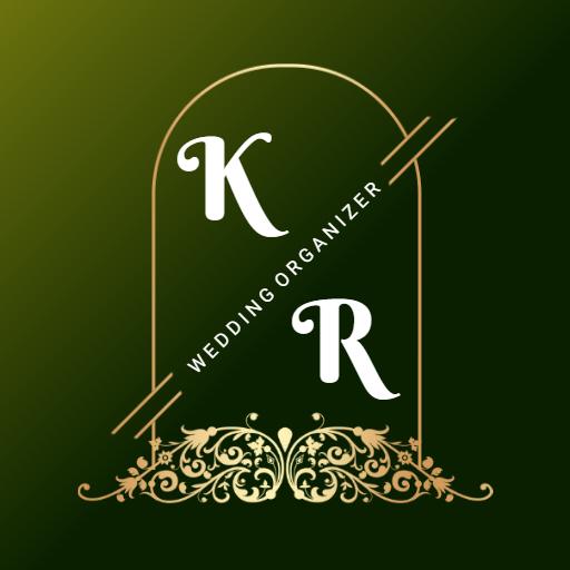 Elegant Gold and Green Wedding Organizer Logo Design Logo Template