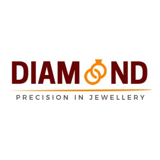 Elegant Gold and Maroon Design Celebrating Diamond Jewellery Logo Template
