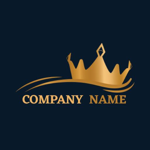 Elegant Gold Crown Design Representing Royal Prestige Logo Template