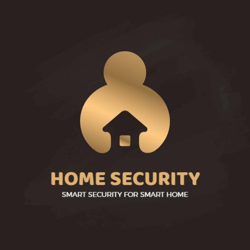 Elegant Gold Design for Luxury Home Security Logo Template