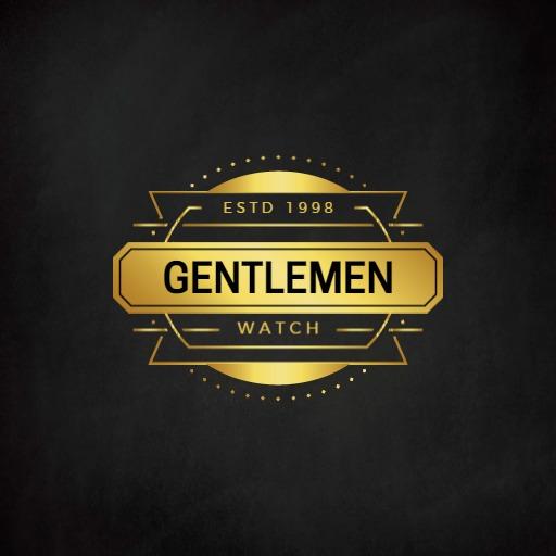 Elegant Gold Design for Royal Gentlemen's Watch Logo Template