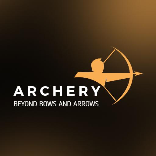 Elegant Gold Design Representing Archery Sports Logo Template