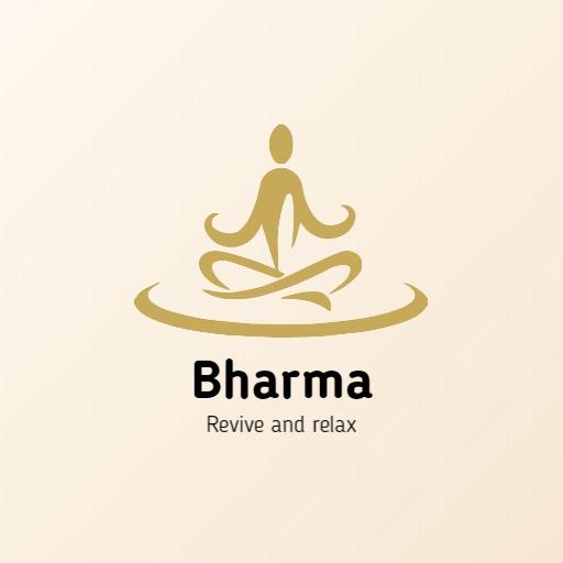 Elegant Gold Figure in Meditative Pose for Yoga Logo Template