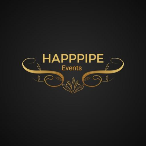Elegant Gold Floral Design Celebrating Event Planner Logo Template