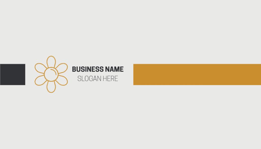 Elegant Gold Floral Design Modern Visiting Card Template