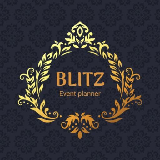 Elegant Gold Floral Design with Classic Event Planner Logo Template