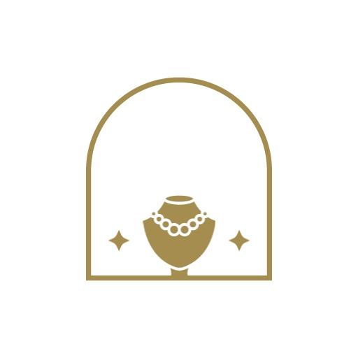 Elegant Gold Jewelry Display and Admiration Logo Template