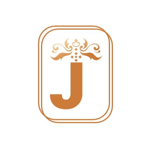 Elegant Gold Letter J Design Showcasing Jewelry Logo Template