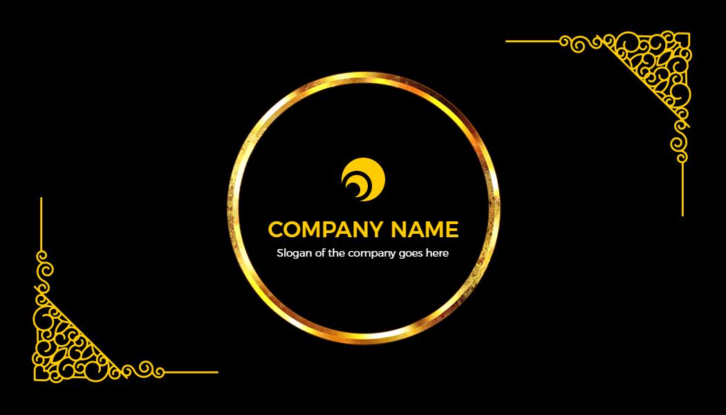 Elegant Gold Luxury Brand Identity Card Template