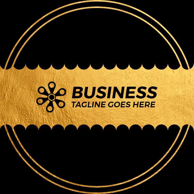 Elegant Gold Luxury Business Card Template