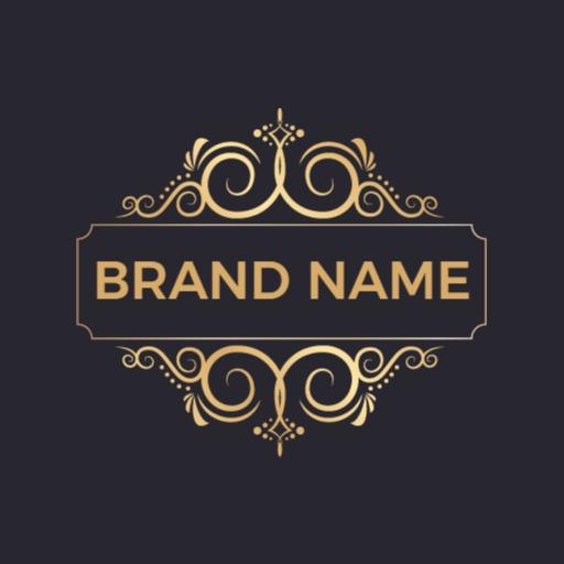 Elegant Gold Ornate Design Reflecting Luxury Brand Identity Logo Template