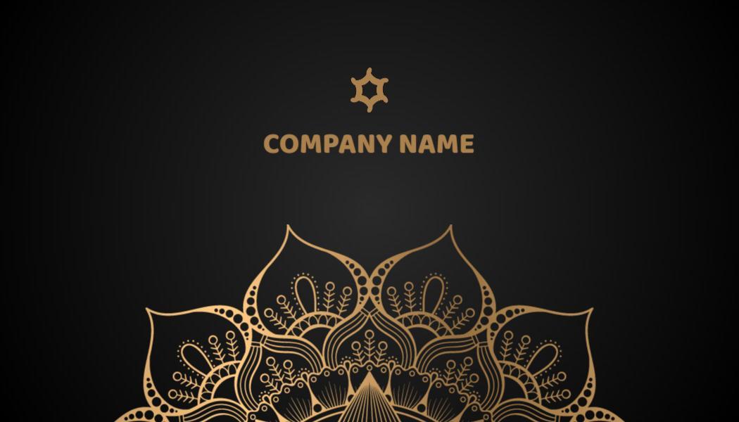 Elegant Gold Wedding Planner Business Card Template